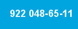 922 048-65-11 922 048-65-11
